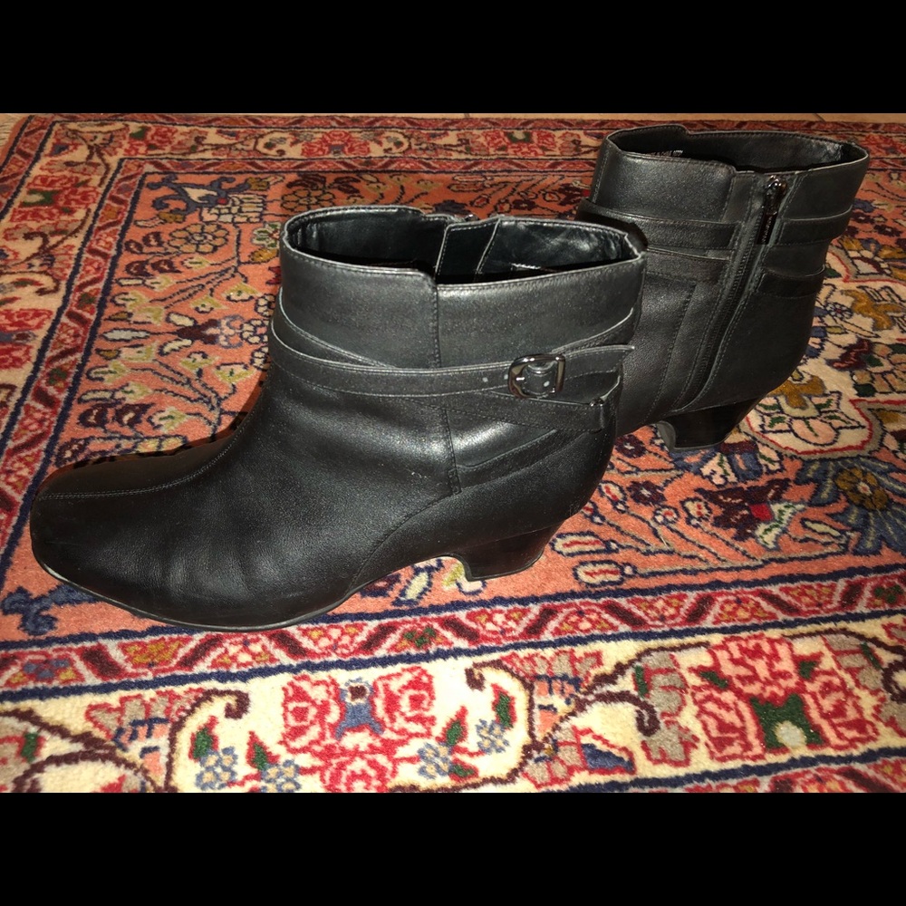 Clark artisan ankle boots with heels